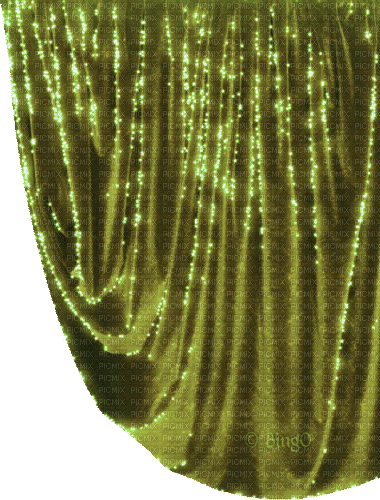 Y.A.M._Curtains green - 免费动画 GIF