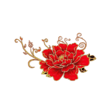 Орнамент цветочный - Darmowy animowany GIF