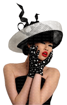 Kaz_Creations Woman Femme With Hat - kostenlos png