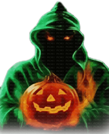 soave halloween pumpkin skeleton deco green orange - png gratis