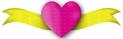 Kaz_Creations Love Banner Heart Deco Colours - zadarmo png