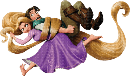 ✶ Rapunzel & Eugene {by Merishy} ✶ - Free PNG