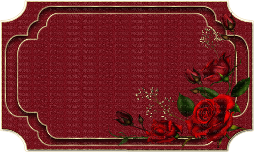 kort-röd blommor----Card-red flowers - 無料png