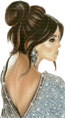 Woman Silver Brown - Bogusia - Free PNG