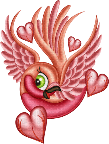 kikkapink deco scrap fantasy bird - PNG gratuit
