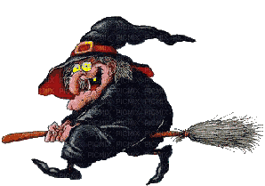 witch halloween - 無料のアニメーション GIF