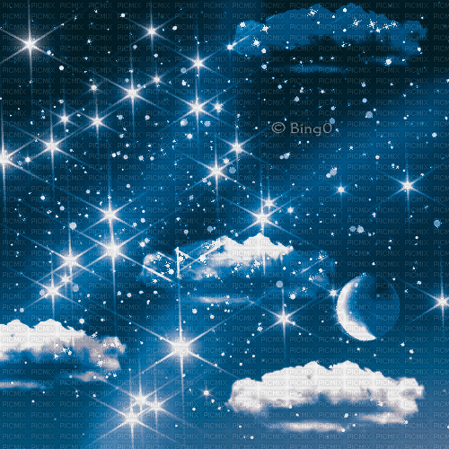 Y.A.M._Background stars sky - GIF animado grátis