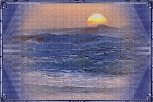 bg blå-landskap-hav-solnedgång - gratis png