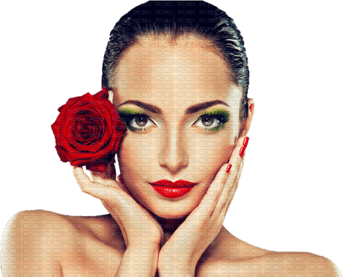 Kaz_Creations Woman-Femme-Flower - gratis png