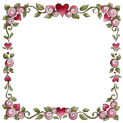 frame cadre rahmen  tube vintage flower fleur pink - Zdarma animovaný GIF