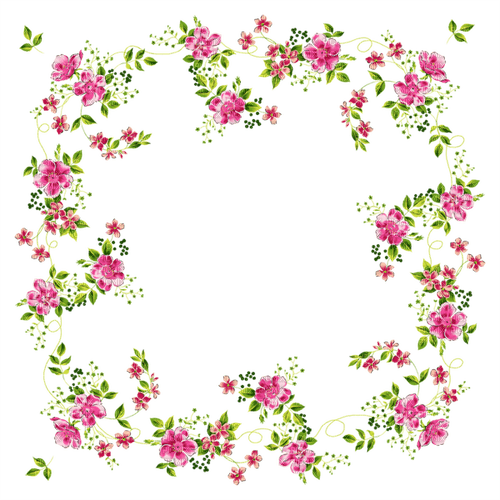 loly33 frame fleur - PNG gratuit