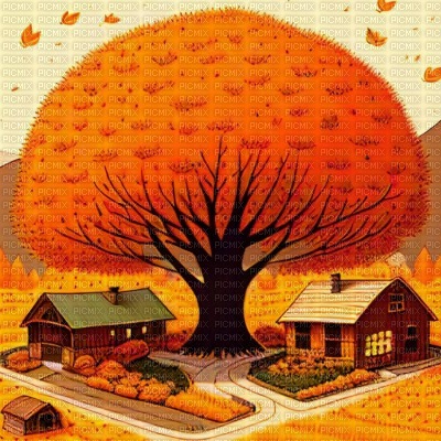 Big Autumn Tree - 無料png