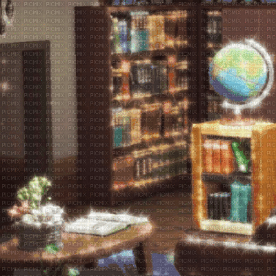 Animal Crossing Library Background - 免费动画 GIF