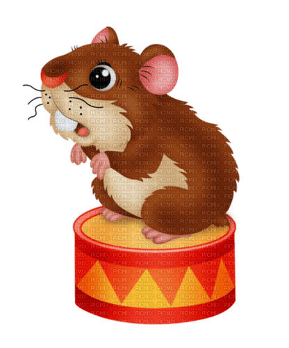 Un ratón en el tambor - бесплатно png
