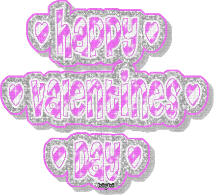 Text. Happy Valentines Day - Zdarma animovaný GIF