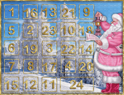 Advent Calendar - Gratis animeret GIF