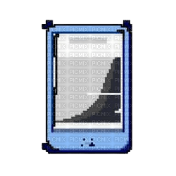 tablet azul - zdarma png