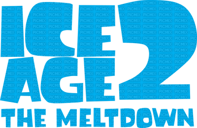 Kaz_Creations Logo Text Ice Age 2 The Meltdown. 