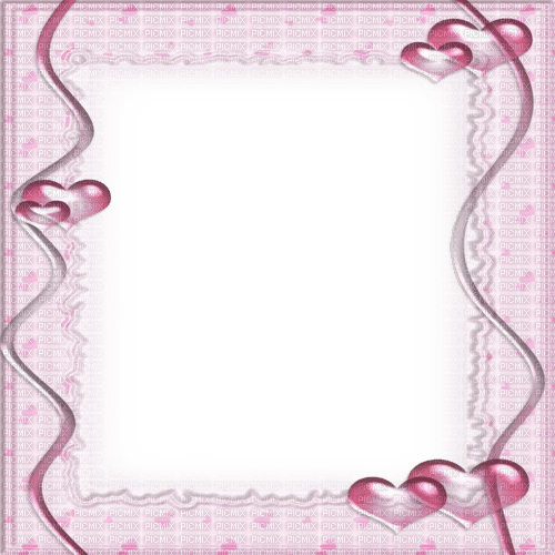 kikkapink deco scrap  pink frame valentine - kostenlos png