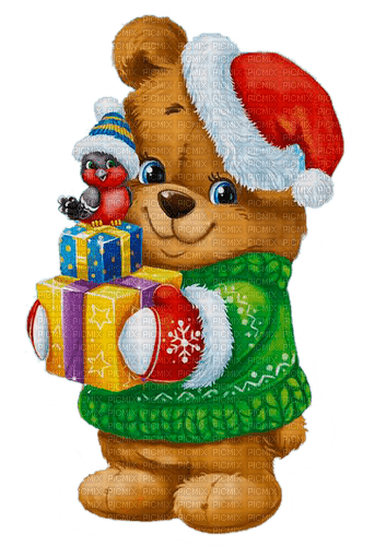 christmas bear by nataliplus - 無料png