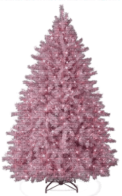 Pink-Christmas-Tree. - PNG gratuit