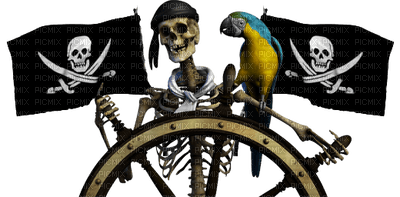 pirate skeleton bp - zadarmo png