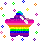 rainbow star - Ingyenes animált GIF