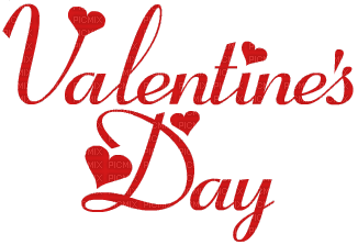 Kaz_Creations Text Valentine's Day - darmowe png