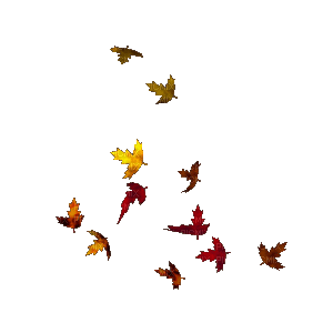 Blowing Fall Leaves - Animovaný GIF zadarmo