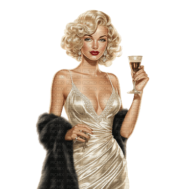 Woman Champagne - Bogusia - zdarma png