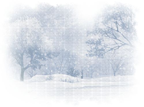 winter trees landscape Bb2 - Free PNG
