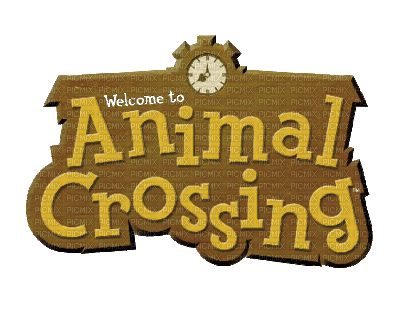 animal crossing logo - GIF animado grátis