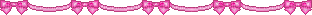 pink bow divider cute pixel art - Gratis animeret GIF