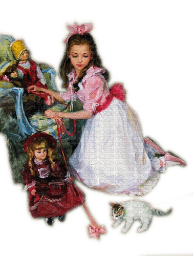 Rena Vintage Girl Child Mädchen Kind Puppen - zadarmo png