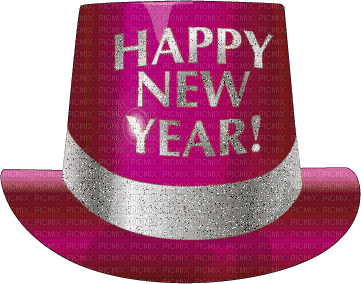 Kaz_Creations Logo Text Happy New Year - Darmowy animowany GIF