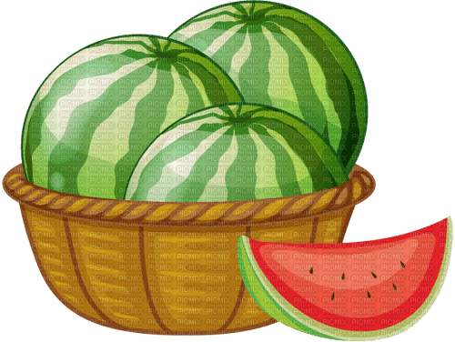 sm3 red watermelon summer fruit season png - PNG gratuit