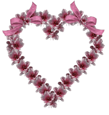 Serce kwiaty - PNG gratuit