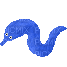 blue worm - Darmowy animowany GIF