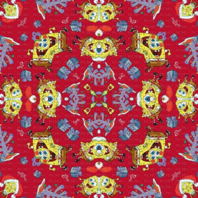 Red Spongebob Background - GIF เคลื่อนไหวฟรี