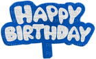 Kaz_Creations Deco Sign Happy Birthday - png gratis
