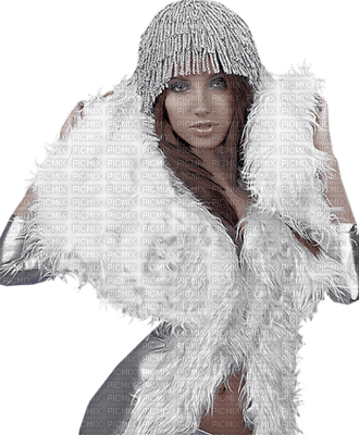 woman in fur bp - ingyenes png