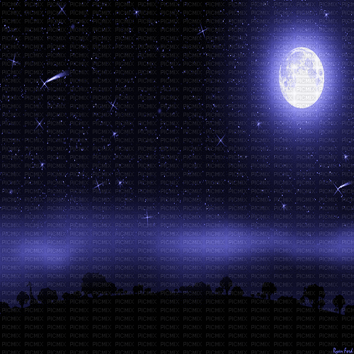 Starry Night Background-Esme4eva2021 - GIF animado grátis