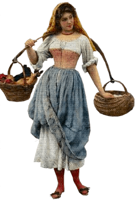 woman harvest femme vendanges - бесплатно png