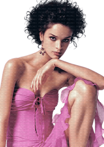 woman in pink sitting susnhine3 - PNG gratuit