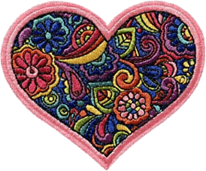 patch picture heart - zadarmo png