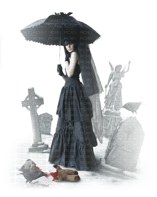 Gothic woman bp - Free PNG