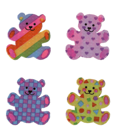 Kidcore teddy bears - Free PNG