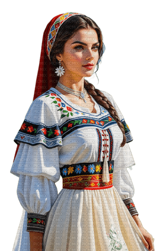 Woman with traditional Costume - Free PNG