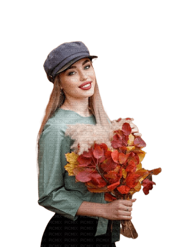 Осенняя девушка - zadarmo png