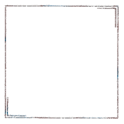 soave frame border corner art deco blue brown - Δωρεάν κινούμενο GIF